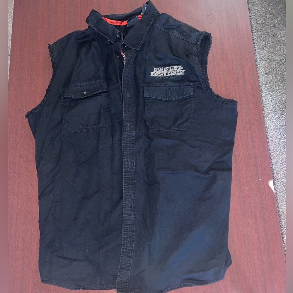Harley-Davidson Black Sleeveless Vest